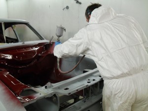 Ford Capri Brooklands in early stage of complete restoration